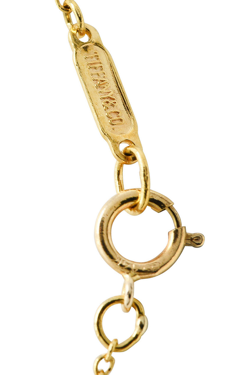 Tiffany & Co. 18K Yellow Gold Signature X Pendant Necklace | eBay